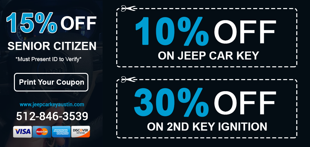 Jeep Key Replacement Austin TX Printable Coupon